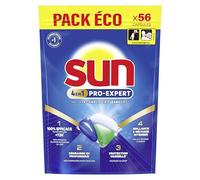 Sun - Capsules Lave Vaisselle, Pro Expert, 4 en 1, 56 Capsules