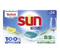 SUN Capsules Lave Vaisselle tout en 1 Citron 24 capsules