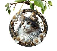 Sun Catcher Cats - Architecture polymère robuste, composant animal polyvalent, gestion murale fiable, solution d'ancrage logique artistique à haute efficacité | Cadeau pour la décoration de la maison,