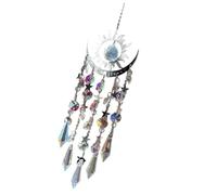 Sun Catcher Crystal Chimes Moon Metal Pendentif Pendant Affichage Sun Catcher Window Car Garden Decorations Crystal Office Multifonctionnel