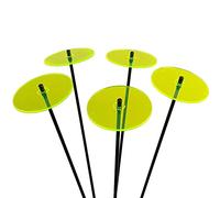 Sun Catcher Garden Decor 5 Moyen Brillant Disque de Sol Attrape Soleil, Bouquet de Soleil avec 5 Ornement de Jardin Décoratifs, 50cm Haut, Cadeau pour Chaque Jardin, Colour:Fluorescent Green