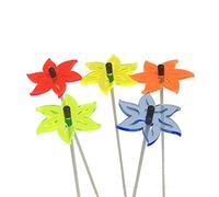 Sun Catcher Garden Decor 5X Fleur Attrape Soleil, Bouquet de Soleil avec 5 Bouchons de Jardin décoratifs, 25cm de Haut, idée Cadeau pour Chaque Jardin, Colour:Mixed Colours