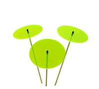 Sun Catcher Garden Decor Disques Soleil 3 Grands Piquets de Jardin 75cm Haut Ornement Extérieur Accessoire de Cour Cadeau Jardinier, Colour:Fluorescent Green