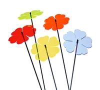Sun Catcher Garden Decor Lot de 5 Grande Fleur Attrape Soleil Piquet de Jardin Lumineux Bouquet de Soleil Ornement Décoratifs 75cm Haut Cadeau pour Chaque Jardin, Colour:Mixed Colours
