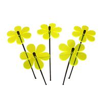 Sun Catcher Ornements de Jardin Marguerite 5 Piquets de Jardin Décoratifs 25 cm de Haut Accessoire de Jardinage Cadeau pour Les Jardiniers, Colour:Fluorescent Yellow