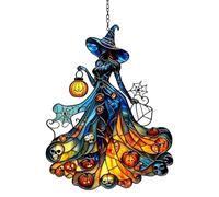 Sun Catchers Indoor Window Stained Spooky Pendant Witch Window Suncatcher