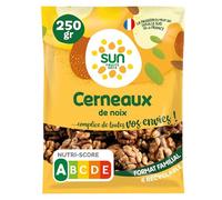SUN - Cerneaux de Noix 250 g - Noix Décortiquées - Sans Coque - Fruits Secs pour Snacking, Apéro, Cuisine & Pâtisserie - Apéritif, Encas Sain