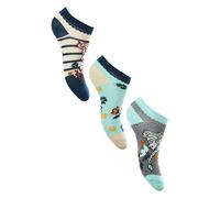 Sun City La Reine des Neiges Lot de 3 paires de chaussettes de sport pour enfants, multicolore, 31/34