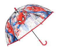 Sun City Spiderman Web Power Parapluie transparent pour enfant, diamètre : 72 cm
