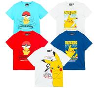 SUN CITY T-Shirt Enfant Garçon - Thème Manga Anime - Manches Courtes d'Été - T-shirt Décontracté pour Fan de Série Japonaise - Licence Officielle, 10445 Blanc, 10 ans