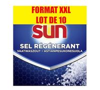 SUN CLASSIC - Sel Regénérant 1Kg pour lave-vaisselle - Lot de 10 - PACK XXL