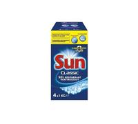 SUN Classic - Sel régénérant lave-vaisselle 4 x 1 kg