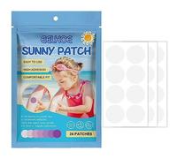Sun Companion Applicateur de crème solaire, autocollants UV à pois, rappel de réapplication, autocollants de crème solaire pour enfants et adultes (1 lot de 24)