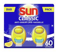 SUN Désodorisant Lave-Vaisselle Citron Duo Pack 2x60 - 120 Doses