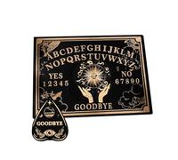 Sun Dowsing Divination Board - Black Wood Spirit Board, Sculpture Talking Board | Outil de l' Plat de 12 Pouces avec Symboles mystiques, Ouija de Sorcellerie pour Les rituels Wiccan, Pra