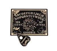 Sun Dowsing Divination Board - Gravure en Bois Oracle en Bois, Mystical Séance Board | Grande Planche Plate de 12 "avec Conception de Planchette, Fourniture de la sorcière pour Les événements