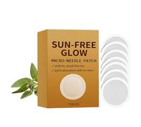 Sun-Free Glow Patch Tan Enhancer, 7PCS Sun-Free Glows Microneedle Patch, Moisturizing Sunless Glow Skin Self Tanning Patches for Face, Gentle Body Glows Face Pad Patchs Tan Accelerator for Girl Women