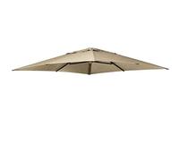 Sun Garden 375497 Housse de Rechange pour Easy 100% polypropylène, Tissu B054, diamètre 375 cm, Marron/Taupe