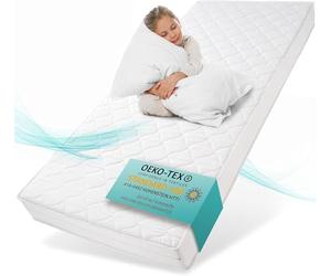 sun garden Matelas Enfant 80x160 cm H3 | Mousse de Confort Certifié Oeko-TEX 100 | Housse Lavable | Matelas Enfant avec Finition Climatique | Modèle P1440 ComfortPur