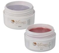Sun Garden Nails Gel de Construction UV Épais Transparent 30 ml + Gel de Couverture UV 30 ml - Kit de 2 Pièces