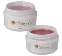 Sun Garden Nails Gel UV en Fibre de Verre Rose-Transparent 30 ml et Gel de Couverture UV 30 ml