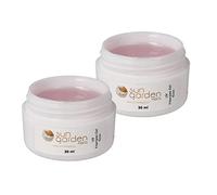 Sun Garden Nails Lot de 2 Gels UV en Fibre de Verre Rose Transparent 30 ml
