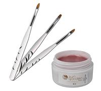 Sun Garden Nails UV Gel Cover de construction 30ml + 3 pcs. set de pinceaux