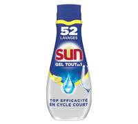 SUN - Gel Lave-Vaisselle Brillance Citron Tout-en-1, Nettoyage Efficace et Parfum Frais (Flacon 900mL) - Lot de 3 - vendu par Lot