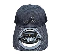 Sun Hat with Fan - Solar Powered USB Rechargeable, 3-Speed Cooling Cap