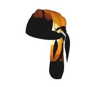 Sun Karaté Silhouette Casquette de cyclisme à séchage rapide Protection de la tête Noir