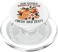 Sun Kissed Oranges Club Fresh And Zesty PopSockets PopGrip pour MagSafe