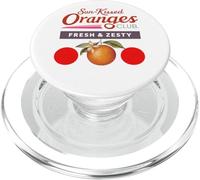 Sun-Kissed Oranges Club Fresh & Zesty PopSockets PopGrip pour MagSafe