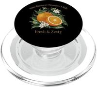 Sun Kissed Oranges Club Fresh Zesty Vibe PopSockets PopGrip pour MagSafe