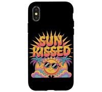 Sun Kissed Rayonne Les Vibrations Estivales, Les journées à la Plage Coque pour iPhone X/XS