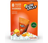 Sun Lolly Glace à l'eau à congeler soi-même au goût exotique 8 pièces
