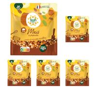 SUN - Maïs à Éclater 250 g - Maïs pour Pop Corn - Pour Casserole & Machine à Popcorn (Lot de 5)