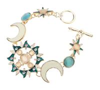 Sun Moon Star Femme Soleil Lune avec strass pour femmes filles Pierre opale