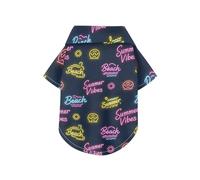 Sun Neon Summer Vibes Beach Summer Polo à col boutonné respirant pour animal domestique Parfait pour un usage quotidien et des séances photo 5XL