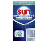 SUN - Nettoyant Lave-Vaisselle Classique - 3 Doses - nettoie en profondeur - aide à prolonger la durée de vie de votre machine