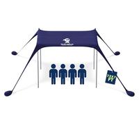 SUN NINJA Tente Pop Up de Plage - Tente de Plage Anti UV pour Bebe - Protection du Soleil pour Bébé Enfant Adulte - Plage Camping Pêche ou Randonnée - 215 x 230 cm - Marine