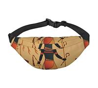 Sun Old Egyptian Timeless Grace Sac banane imprimé pour homme et femme | Sac banane avec sangle réglable | Sac banane pour voyage, course à pied, randonnée, multicolore, Taille unique, Sacs à dos