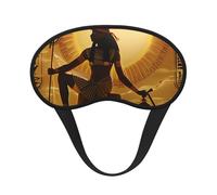 Sun Old Masque de sommeil occultant pour homme et femme Motif imprimé de grâce égyptienne zéro pression oculaire pour les voyages et tout le sommeil