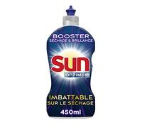 SUN - Optimum Liquide de Rinçage Séchage - Booster séchage & brillance - formule enrichie en agents de brillance - vaisselle 6x plus sèche - 450ml