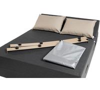 SUN PACK PALOMA | 1 Cama 2 personas + 2 cojines + 1 Funda protectora + 2 bases