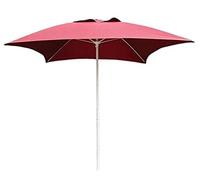 Sun Parasol Umbrella Garden Parasols Patio Square Patio Garden Table Umbrella, Perfect for Outdoor Yard, Beach Commercial Event Market, Swimming Pool Side, Wine Red, 2m