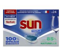 Sun Capsules lave-vaisselle Tout en 1 – Boîte 24 lavages