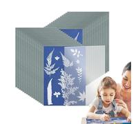 Sun Print Paper For Kids - 32 Sheets High Sensitivity Cyanotype Paaper | A5 Solar Drawing Paaper Sensitivity Nature Printings Paper,for Kids Adults DIY Project Blues