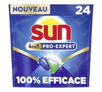 SUN Pro Expert Capsules lave-vaisselle 4 en 1 CLEANBOOST poudre et gel 24 capsules