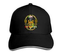 Sun Protection Casquettes Vétéran des Combats du Vietnam, 1Er Bataillon du Génie, 1Re Division D'Infanterie Séchage Rapide Pare-Soleil Casquette Anti-Soleil Chapeau pour Jogging Homme Course