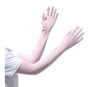 Sun Protection Gloves - Soft High Elastic Arm Sleeve | Women's Anti-slip Driving Glovess For Sun Protection | UV Protections High Elastic Soft Arm Sleeve | Quick Drying Full Finger Gloves | Long